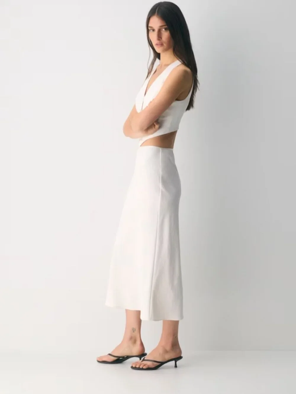 NWT Aritzia WILFRED Pacino Vest - Crepette - Light Birch 10 - Picture 3 of 8